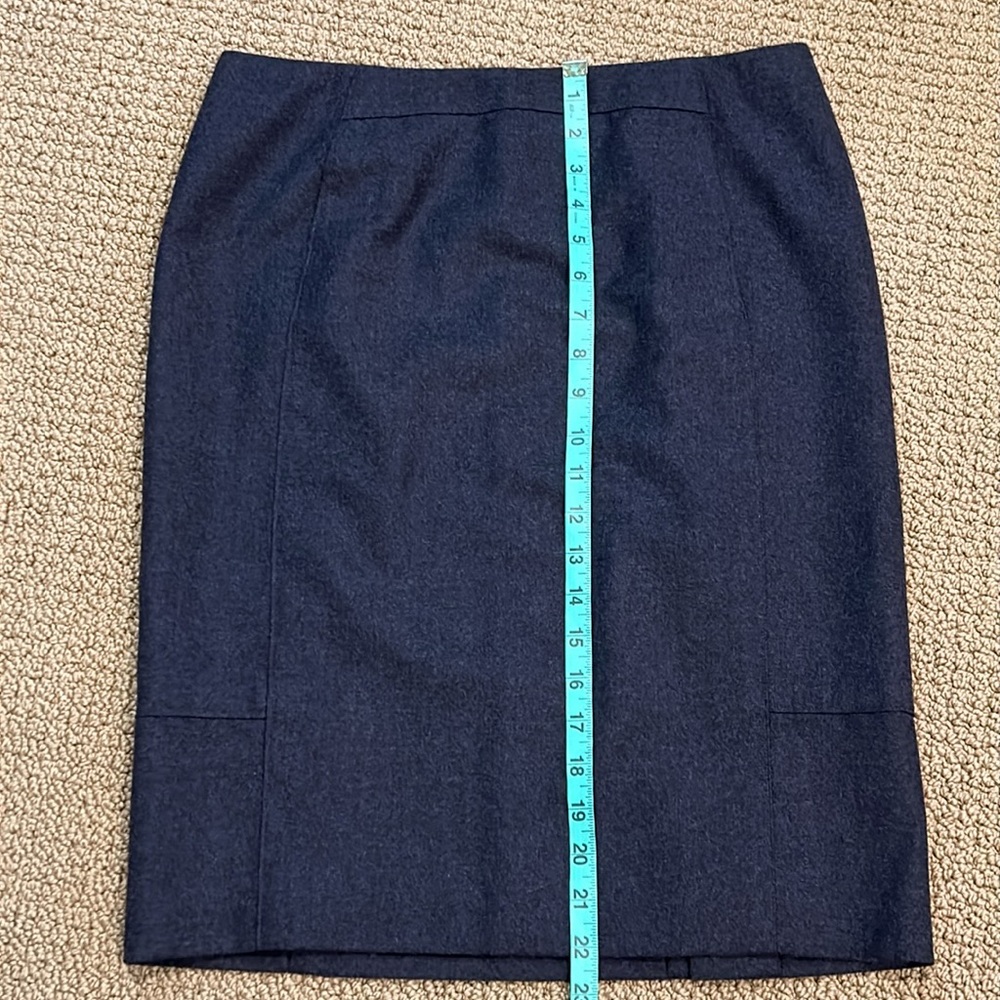 Chado Ralph Rucci Gray Cashmere Pencil Skirt size 10 Office Neutral - Picture 15 of 16